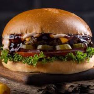 برغر لحم باربيكيو